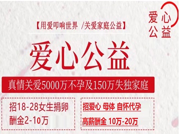 潼南捐卵助孕生子 爱心志愿者招募